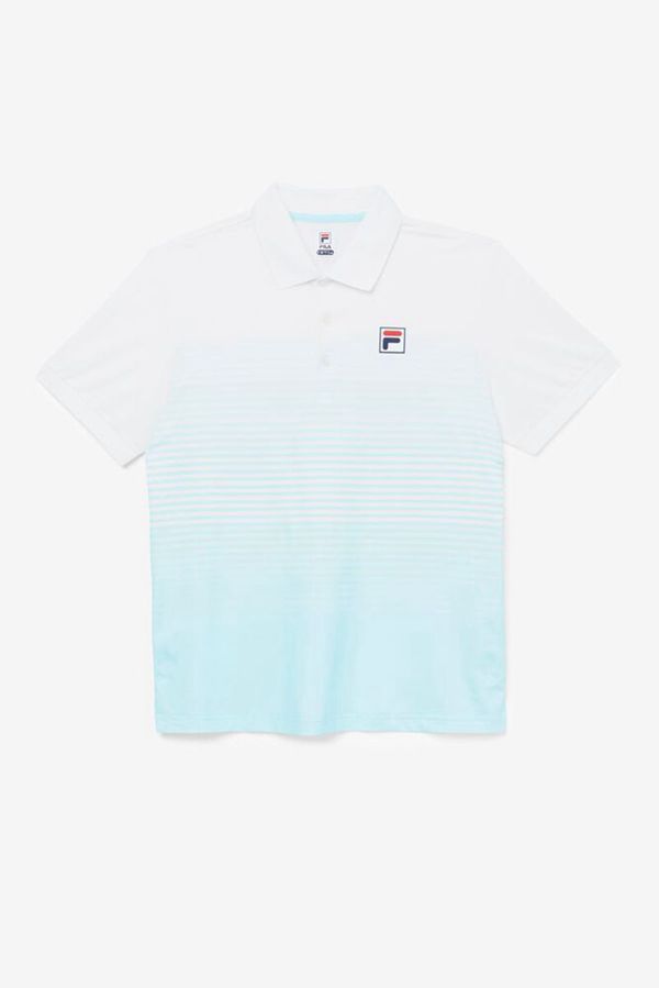 Fila Polokošeľa Panske Biele / Pruhované - Legends Ombre Stripe Vypredaj - Slovakia 86791-OLZN